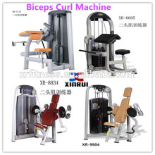 Nueva máquina de curl de bíceps cargada con pasador / equipo de fitness de curl de brazo a la venta / equipo de gimnasio de fuerza comercial en China